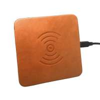 WELUV Brand Logo Customizable Wireless Charger Leather DIY